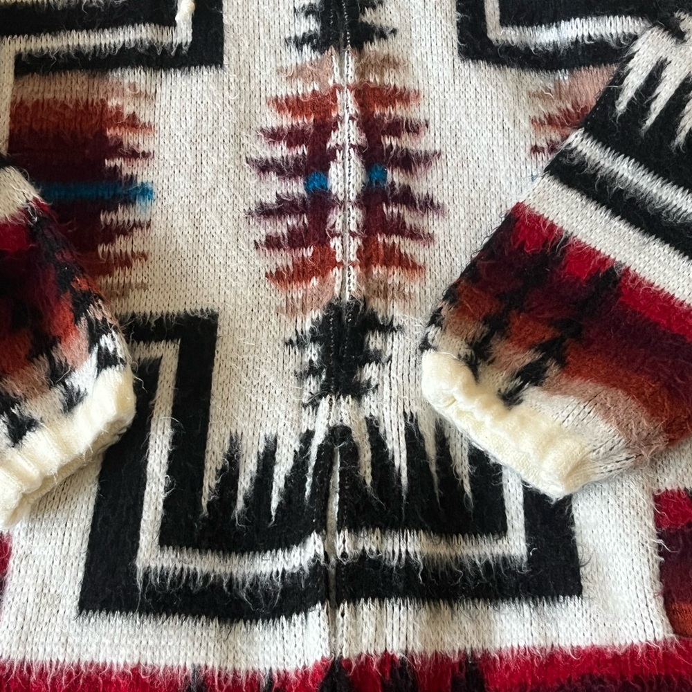 Men's Multicolor Patterned Sweater - Picture 3 of 4